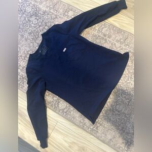 FIGS Navy Long Sleeve Shirt SMALL